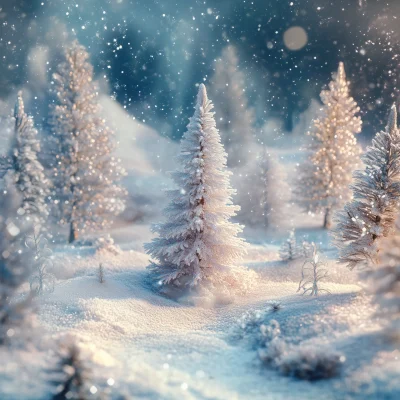 Whimsical Winter Scene