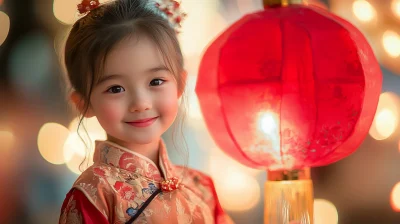 Child with Red Lantern