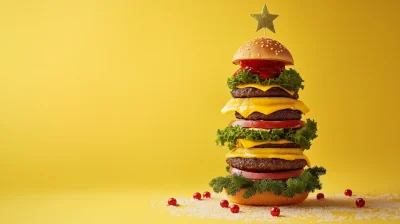 Christmas Tree Burger