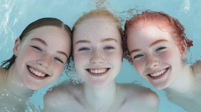 Happy Friends at Water Park