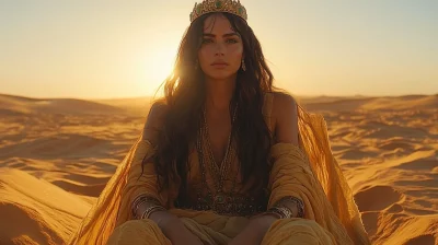 Desert Queen on Throne