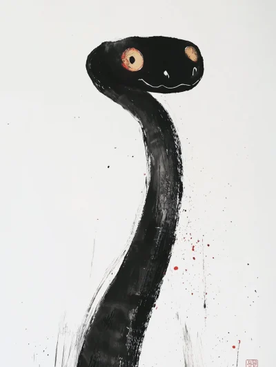 Cute Cartoon Snake