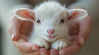 Closeup of a Baby Goat