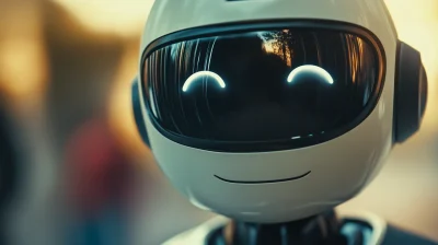 Cinematic Robot Close Up