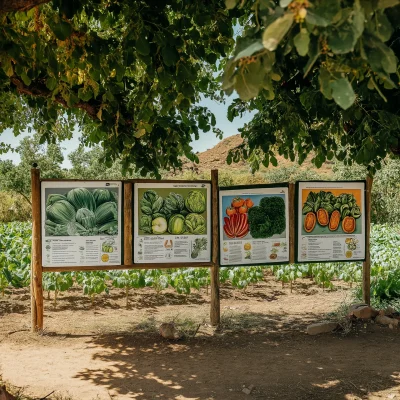 Vegetable Information Boards