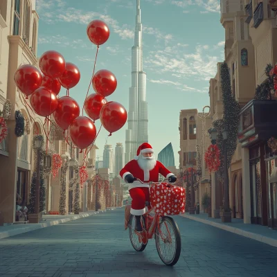 Santa’s Arrival in Dubai