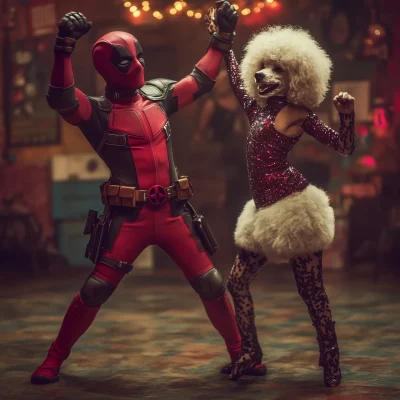 Deadpool and Poodle Dancing