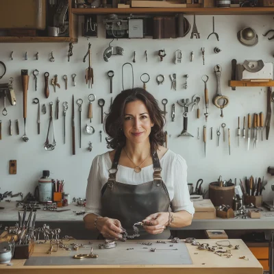 Jewelry Maker at Work