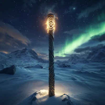 Magical Staff in Snowfield