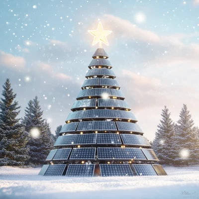 Modern Solar Christmas