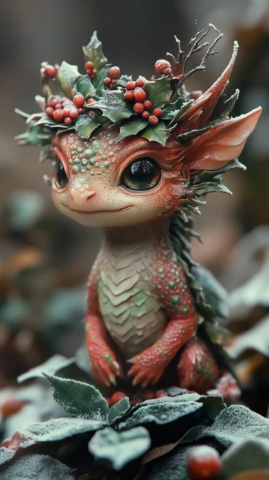 Cute Christmas Fantasy Creature