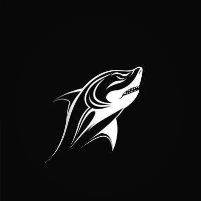 Abstract Shark Logo