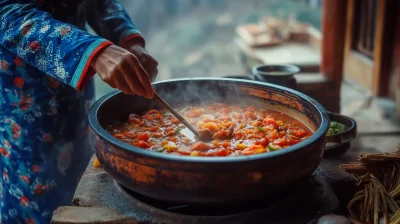 Cooking Tomato Sour Soup