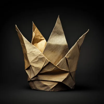 Golden Paper Crown