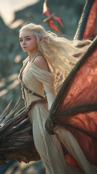 Elf on a Dragon