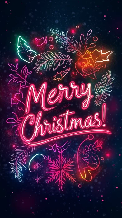 Merry Christmas Neon Sign