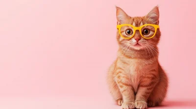 Cool Cat with Glasses