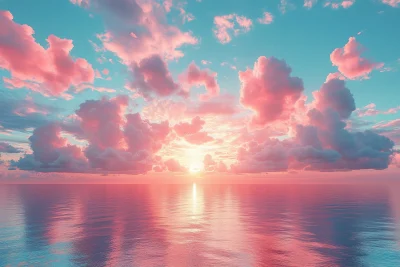 Dreamy Pastel Landscape