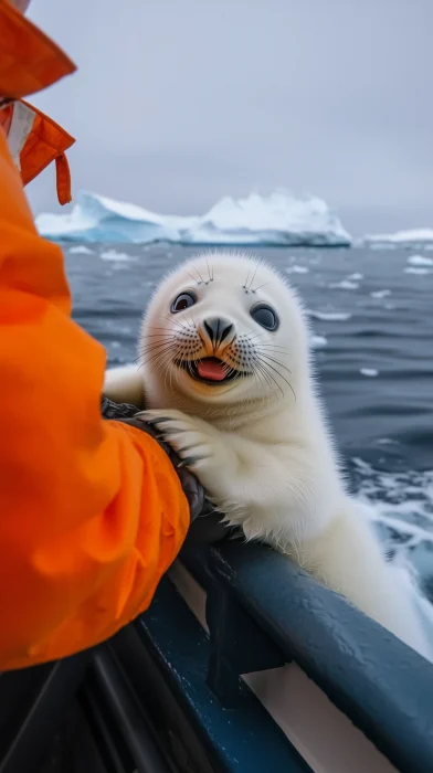 Adorable Baby Seal