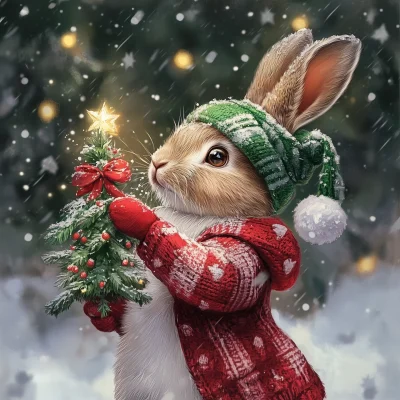 Happy Christmas Rabbit