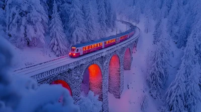 Snowy Landwasser Viaduct