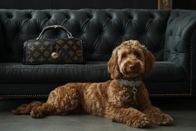 Luxury Dog in Vintage Loft