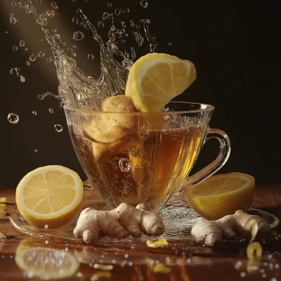 Luxury Tea with Lemon and Ginger