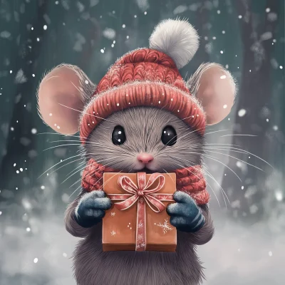 Cozy Winter Mouse