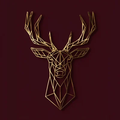 Luxury Geometric Deer