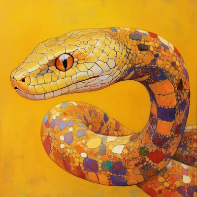 Decorative Snake Illustration