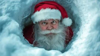 Lost Santa on Ice