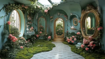 Whimsical Dollhouse Tea Rooms