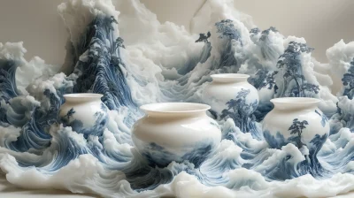 Surreal Pottery Installation