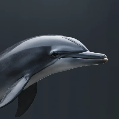 Angry Dolphin Portrait