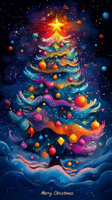 Lisa Frank Christmas Tree