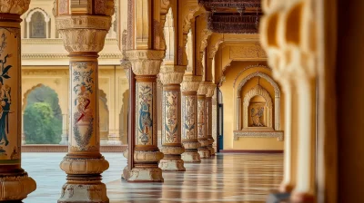 Intricate Rajasthani Pillars