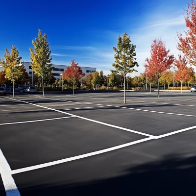 Autumn Parking Lot