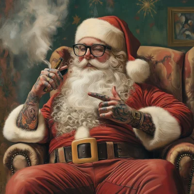 Santa Claus Tattoo Artist