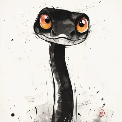 Cute Cartoon Snake