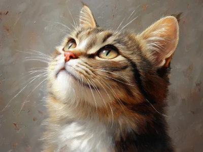 Oil Painting of a Cat