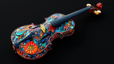 3D Render of Violin