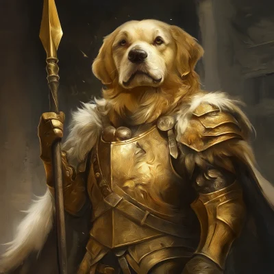 Brave Canine Warrior