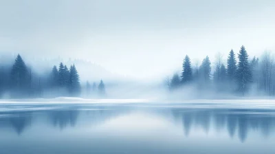 Abstract Winter Landscape