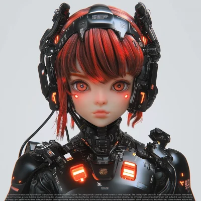 Futuristic Anime Character