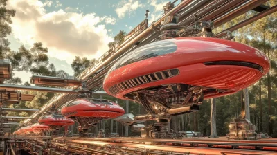 Futuristic Assembly Line