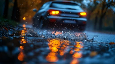 Fast Car in Rain