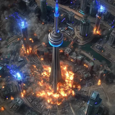 Toronto Tower Destruction