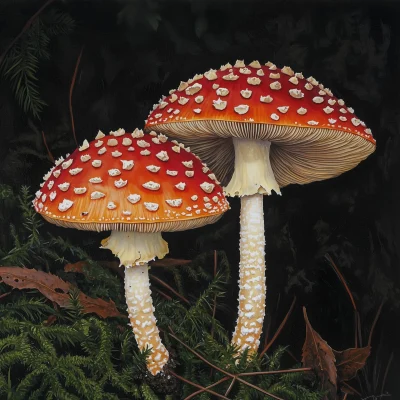 Amanita Muscaria Mushrooms