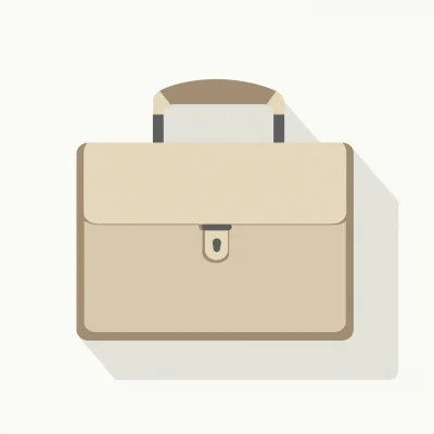 Minimalistic Office Briefcase Icon