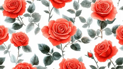 Red Roses Pattern